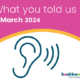 Your feedback March 2024