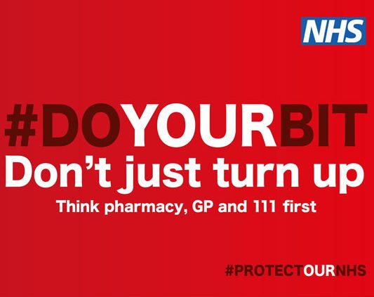 NHS asks ‘do your bit’