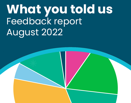What you told us: August 2022