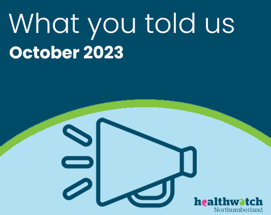 What you told us: October 2023
