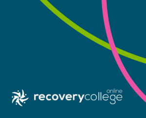 The Online Recovery College logo with a blue background.