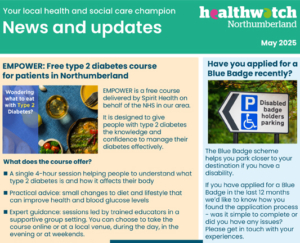 Healthwatch Northumberland newsletter May 2025