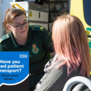 Do you use NHS patient transport services?  